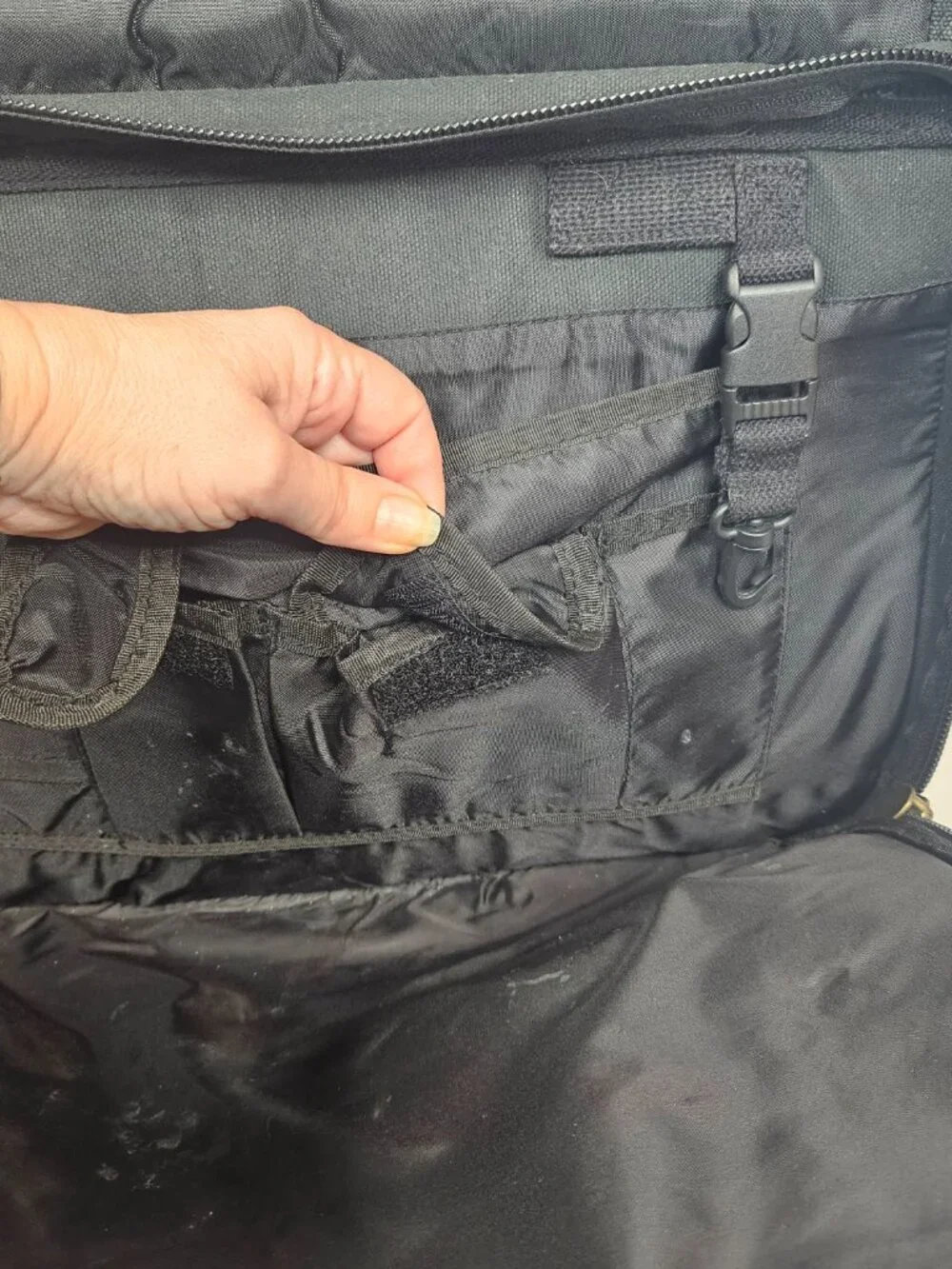 Cabela's | Canvas Leather Messenger Laptop Travel Bag | Black